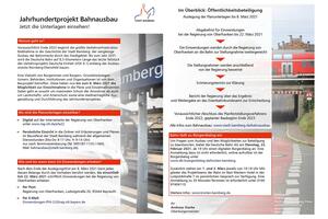 Bild vergrößern: Info-Flyer für die Bahnausbau-Anlieger