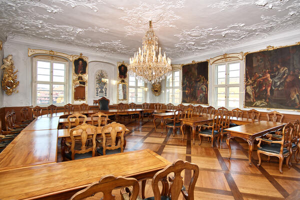Bild vergrößern: Rokokosaal im Alten Rathaus (Foto: Stadt Bamberg / Jürgen Schraudner)