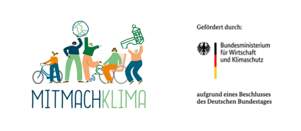 Bild vergrößern: Logo des Projektes MitMachKlima und des Bundesmisteriums für Wirtschaft und Klimaschutz (BMWK)